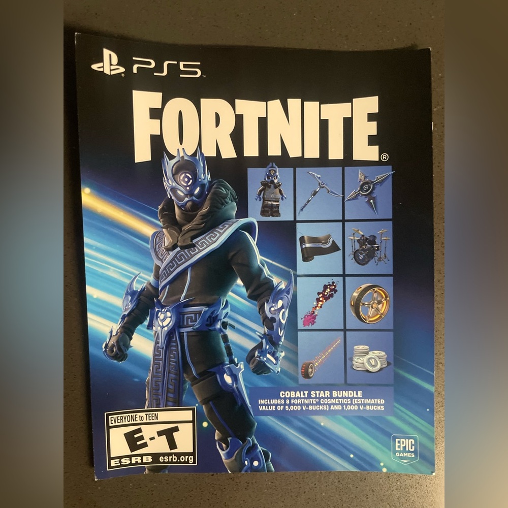 Fortnite Cobalt Star Bundle for PS5 - Blue
